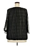 Sara Michelle 100% Polyester Black 3/4 Sleeve Blouse Size 2X - photo 2
