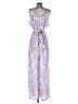J. McLaughlin Paisley Multi Color Blue Jumpsuit Size 6 - photo 2
