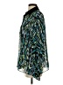 Bob Mackie 100% Polyester Animal Print Teal 3/4 Sleeve Blouse Size XS - photo 5