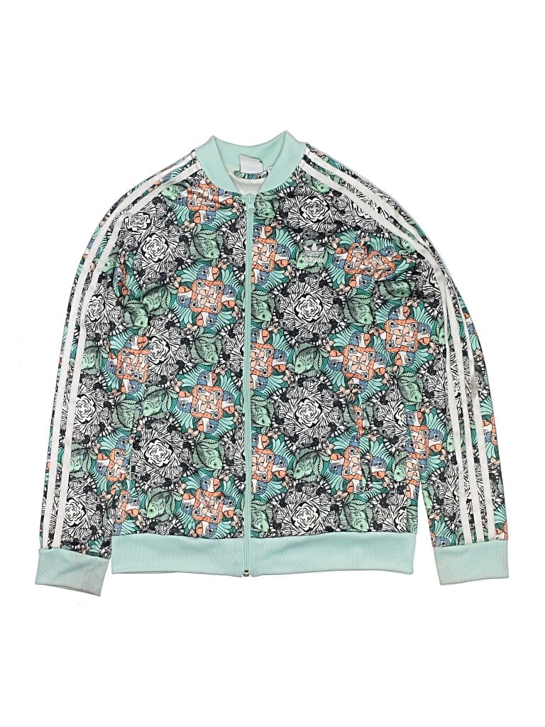 Pre-owned Adidas Originals Kids' Track Jacket In Green