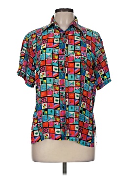 Assorted Brands Short Sleeve Silk Top