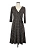 Apt. 9 Argyle Gray Casual Dress Size M - photo 1
