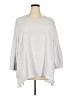 Eileen Fisher 100% Silk Gray 3/4 Sleeve Top Size 3X - photo 1