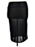 Shein Solid Black Casual Skirt Size XL - photo 1