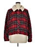 Christopher & Banks Plaid Red Fleece Size XL (petite) - photo 1