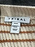 Tribal 100% Cotton Stripes Tan Pullover Sweater Size M - photo 7