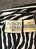 Allison Daley 100% Polyester Animal Print Silver Short Sleeve Blouse Size 18W - photo 8