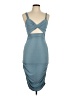 Shein Solid Teal Cocktail Dress Size L - photo 1