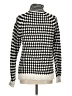Ann Taylor LOFT Houndstooth Ivory Turtleneck Sweater Size M - photo 2