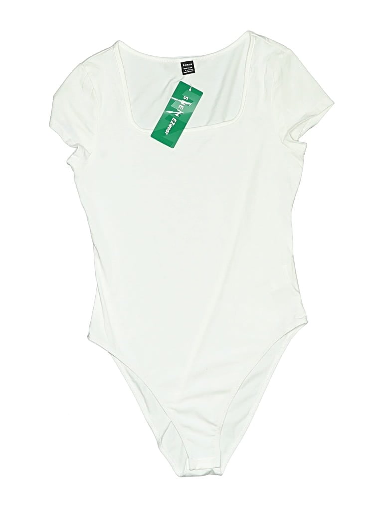 Pre-owned Shein Bodysuit In White