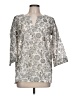 Assorted Brands Silver 3/4 Sleeve Blouse Size EU 42 / US 12 - photo 1