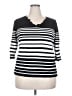 Roz & Ali Black Pullover Sweater Size 2X - photo 1