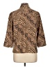 Joanna 100% Polyester Animal Print Brown 3/4 Sleeve Blouse Size L (petite) - photo 2