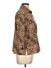 Joanna 100% Polyester Animal Print Brown 3/4 Sleeve Blouse Size L (petite) - photo 4
