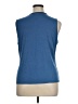 MULTIPLES Solid Blue Sleeveless Blouse Size XL - photo 2
