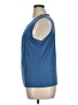 MULTIPLES Solid Blue Sleeveless Blouse Size XL - photo 5