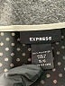 Express 100% Polyester Chevron-herringbone Black Cocktail Dress Size 5 - 6 - photo 6