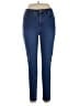 IMAN Solid Blue Jeans Size 14 - photo 1