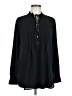 Ann Taylor LOFT 100% Polyester Black Long Sleeve Blouse Size M - photo 1