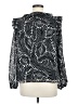 Ann Taylor LOFT 100% Polyester Black Long Sleeve Blouse Size M - photo 2
