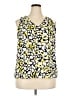 Nine West 100% Polyester Yellow Sleeveless Blouse Size XXL - photo 1