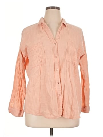 Eileen Fisher Long Sleeve Button-Down Shirt (view 1)