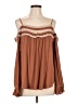 Maurices 100% Rayon Brown Long Sleeve Blouse Size L - photo 1