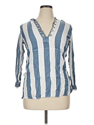 Blue Island 3/4 Sleeve Blouse (view 1)