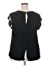 Daniel Rainn 100% Polyester Floral Black Short Sleeve Blouse Size 2X - photo 2