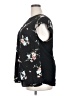 Daniel Rainn 100% Polyester Floral Black Short Sleeve Blouse Size 2X - photo 5