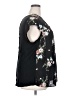 Daniel Rainn 100% Polyester Floral Black Short Sleeve Blouse Size 2X - photo 4