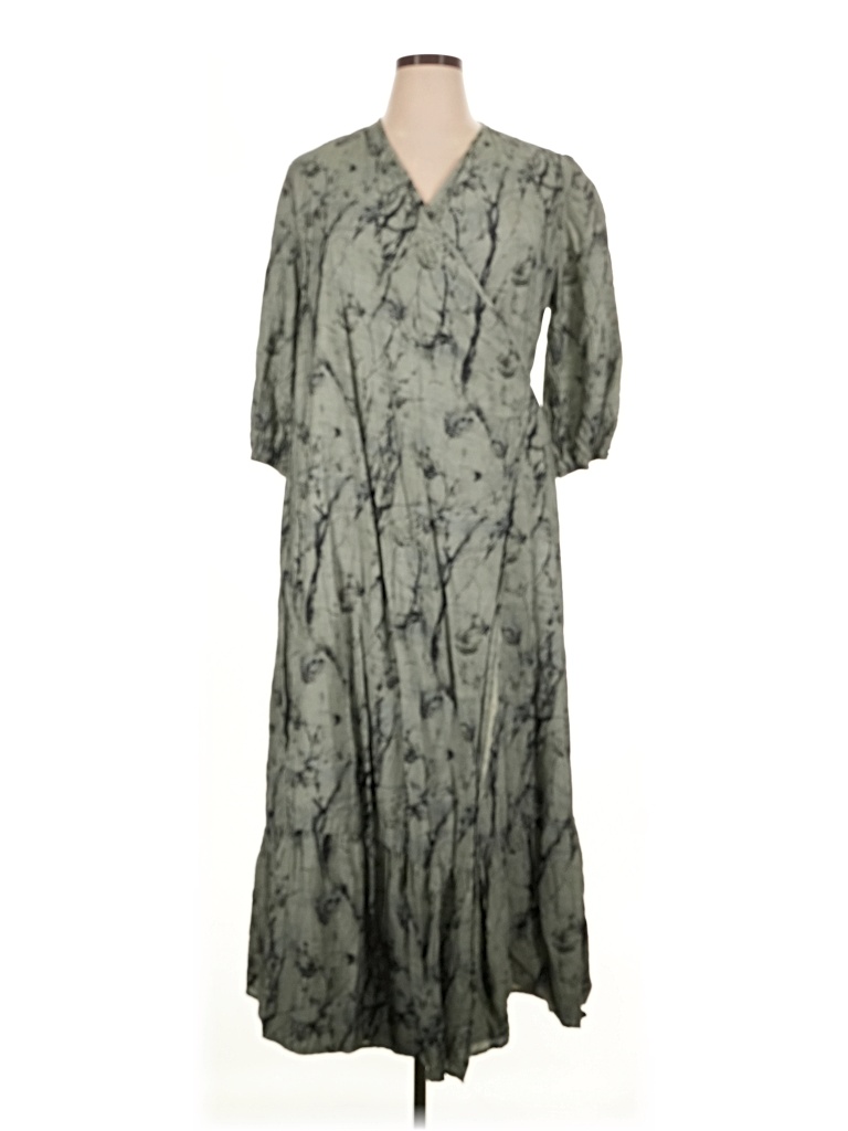 Pre-owned Assorted Brands Casual Dress In Gray
