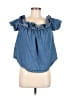 Free People Blue Sleeveless Blouse Size M - photo 1