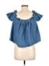 Free People Blue Sleeveless Blouse Size M - photo 2