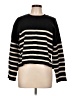 For The Republic Stripes Black Pullover Sweater Size L - photo 1
