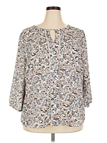 Collective Concepts 3/4 Sleeve Blouse (view 1)