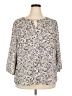 Collective Concepts 100% Polyester Ivory 3/4 Sleeve Blouse Size 2X - photo 1