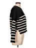 For The Republic Stripes Black Pullover Sweater Size L - photo 4