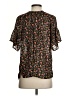 Ann Taylor LOFT Floral Black Short Sleeve Blouse Size S - photo 2