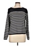 Hunt Club 100% Cotton Stripes Black Pullover Sweater Size 12 - photo 1