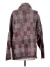 Zara Houndstooth Burgundy Coat Size S - photo 2