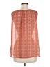 Fun2Fun 100% Polyester Orange Sleeveless Blouse Size M - photo 2