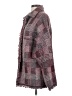 Zara Houndstooth Burgundy Coat Size S - photo 5