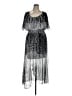 One World 100% Polyester Stars Silver Cocktail Dress Size 1X - photo 1