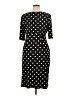 Connected Apparel Polka Dots Black Cocktail Dress Size 16 - photo 2
