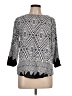 Fun2Fun 100% Rayon Silver 3/4 Sleeve Top Size L - photo 1