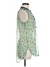rue21 100% Polyester Green Sleeveless Blouse Size M - photo 4