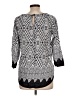 Fun2Fun 100% Rayon Silver 3/4 Sleeve Top Size L - photo 2