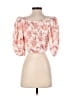 Express Orange 3/4 Sleeve Blouse Size XS - photo 2