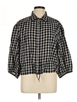 Gap 3/4 Sleeve Button-Down Shirt (view 1)